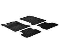 Alfombrillas de Goma Compatible con Mercedes Clase B W246 2011-2019/Clase A W176 2012-2018/CLA/GLA 2014-2020 (Perfil G 4-Partes + Clips de Montaje)