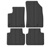 Alfombrillas de goma compatible con Opel Crossland X 6/2017-1/2021 (Perfil T 4-partes + clips de montaje)