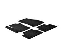 Alfombrillas de goma compatible con Opel Meriva B 2010- (Perfil T 4-partes + clips de montaje)