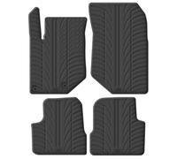 Alfombrillas de Goma Compatible con Peugeot 208 II 2019- / 2008 II 2020- & Opel Corsa F 2019- / Mokka 2020- excl. Electric/MHEV (Perfil T 4-Partes + Clips de Montaje)