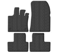 Alfombrillas de Goma Compatible con Renault Captur II 2020- / Renault Symbioz 2024- & Mitsubishi ASX II 2023- (Perfil T 4-Partes + Clips de Montaje)