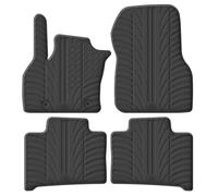 Alfombrillas de Goma Compatible con Renault Zoe I 2012-2019 & II 2019- (Perfil T 4-Partes + Clips de Montaje)