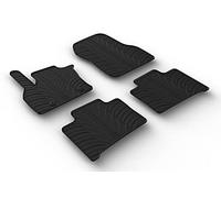 Alfombrillas de Goma Compatible con Renault Zoe I 2012-2019 & II 2019- (Perfil T 4-Partes + Clips de Montaje)