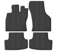 Alfombrillas de Goma Compatible con Seat Leon 5F 5-Puertas/ST 2013-2020 & Volkswagen Golf VII/VIII 5-Puertas/Variant 2012-2019 & 2020- (Perfil T 4-Partes + Clips de Montaje)
