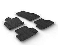 Alfombrillas de Goma Compatible con Skoda Kamiq 9/2019- (Perfil T 4-Partes + Clips de Montaje)