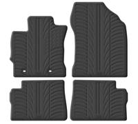 Alfombrillas de Goma Compatible con Toyota Auris HB/Touring Sport/Hybrid 2012- (Perfil T 4-Partes + Clips de Montaje)