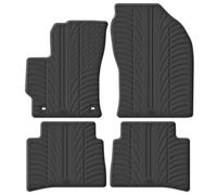 Alfombrillas de Goma Compatible con Toyota Corolla Touring Sports Hybrid 12/2018- & Suzuki Swace Hybrid 9/2020- (Perfil T 4-Partes + Clips de Montaje)