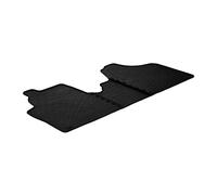 Alfombrillas de goma Gledring para Citroen Jumpy/Scudo/Peugeot Expert, Negro, 75 cm x 55 cm x 4 cm