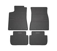 Alfombrillas de goma Mercedes-Benz CLK C209 2002-2009 Coupe 4 piezas Negro