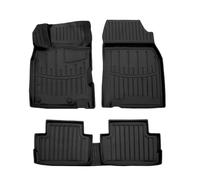 | Alfombrillas de Goma Premium 3D compatibles con Kadjar Desde 2015, Sistema de fijación, Borde Alto, Negro, Antideslizante, fácil de Limpiar, Todas Las Estaciones