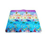Alfombrillas de juego para el suelo, alfombrilla de juego de espuma para - Alfombrilla de espuma suave, alfombrilla de portátil acolchada en ambos lados con lados plegables, para gatear y jugar