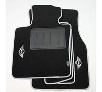 Alfombrillas de moqueta a medida compatibles con Mini F55, 5 puertas desde 2015, edición limitada de carbono inoxidable