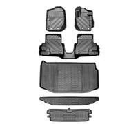 Alfombrillas de moqueta TPE compatibles con Jimny JB64/JB74 (2018-2022), Compatible with vehículos con Volante a la Izquierda o a la Derecha y transmisión Manual/automática.(6pcs AT,Right Hand Drive)