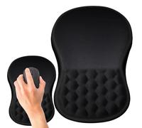 Alfombrillas de mouse para escritorio, soporte ergonómico antideslizante de escritorio con reposamuñecas, alfombrilla de mouse de escritorio, para el hogar, el trabajo, la oficina, juegos de mesa