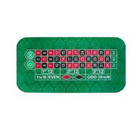 Alfombrillas de póquer, Cubierta Superior de Mesa con diseño Juego Ruleta Goma Antideslizante, tapete póquer Bolsa Transporte, for 8 Jugadores(S)