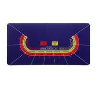 Alfombrillas de póquer, Estera Profesional portátil de la disposición Mesa Ruleta del Casino, Plegable póker for los Juegos(Purple,M)