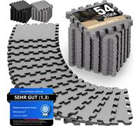MONZANA® Set 54x Esterillas Fitness Puzzle Set Goma EVA Protección Suelo Tatami Yoga Máquinas Piscina Deporte Gimnasio Alfombrilla Expandible Aislamiento Térmico Acústico 30x30cm 4,6m²