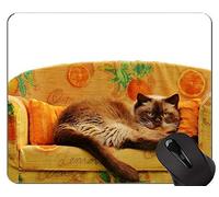 Alfombrillas de ratón, Alfombrilla de ratón británica de pelo corto para animales de compañía con borde de bloqueo, alfombrilla de ratón para sofá con borde cosido