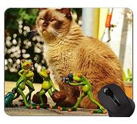 Alfombrillas de ratón, Alfombrilla de ratón British Shorthair Cat Personalizada, Alfombrilla de ratón Cat con Borde Cosido