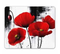 Alfombrillas de ratón de Anime Smooffly personalizadas, impresión de caballos salvajes de 24,13 x 19,05 cm, color marrón, color SM-3