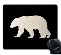 Alfombrillas de ratón de Anime Smooffly personalizadas, impresión de caballos salvajes de 24,13 x 19,05 cm, color marrón, color SM-4