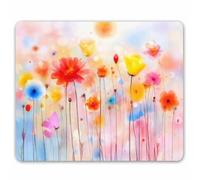 Alfombrillas de ratón de Anime Smooffly personalizadas, impresión de caballos salvajes de 24,13 x 19,05 cm, color marrón, color SM-23