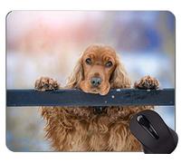 Alfombrillas de ratón Mousemat, Perro de Aguas Cocker Spaniel para Mascotas - Bordes cosidos