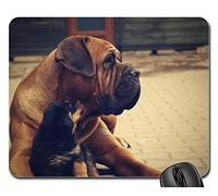 Alfombrillas de ratón para Juegos, Alfombrilla de ratón, Fondo de Perro Cachorro Rottweiler de 4 Pura Sangre