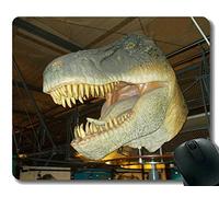Alfombrillas de ratón Personalizadas, Dinosaurio Feliz El cojín de ratón del Museo con el Borde Cosido