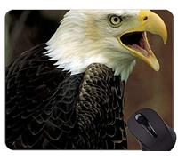 Alfombrillas de ratón personalizadas, Patriótico Memorial Day Eagle Temas Alfombrilla de goma