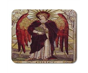 Alfombrillas de ratón Yanteng Alfombrillas de ratón Ángel Arcángel Uriel Limbar Mosaico Dios Luz Ratón Santo Alfombrilla de ratón Adecuado para portátiles Computadoras de escritorio Accesorios de