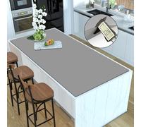 Alfombrillas de silicona para encimera de cocina, 47.2 x 23.6 x 0.08 pulgadas, más grande, resistente al calor, isla de cocina, 2 mm de grosor, impermeable, protector de encimera, antideslizante