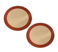 Alfombrillas de silicona para hornear Pizza, alfombrilla antiadherente resistente al calor de 9 pulgadas para Pizza, pan, horno y tostadora, 2 uds.