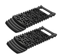 Alfombrillas de tracción de neumáticos - Pistas de recuperación de 2 piezas | Almohadilla de escalera de 12,4x5,71x0,79 pulgadas para rescate de vehículos caminos fangosos senderos rocosos senderismo