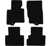 Alfombrillas de Velour, Esterilla Coche, Alfombra de Coche para Infiniti QX70 SUV 2008-2017, 4 Piezas, Color Negro, Wielganizator Carlux
