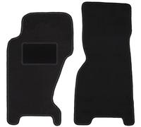Alfombrillas Delanteras de Coche, Color Negro, aptas para: Jeep Grand Cherokee WJ Todoterreno (1998 - 2004), 2 Piezas de Terciopelo