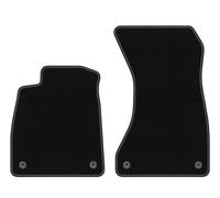 Alfombrillas delanteras para Audi A5 F57 2020-2022 cabrio 2 piezas Negro BASIC