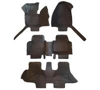 Alfombrillas El Suelo Coche Accesorios Los Pies Revestimientos para Kia para Carens 2007-2012 7 Asientos(Black LHD)