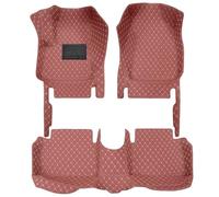 Alfombrillas El Suelo Coche Accesorios Los Pies Revestimientos para VW para Golf A6 2008-2015(Wine Red1,RHD)
