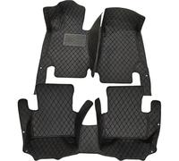 Alfombrillas El Suelo Coche Accesorios para Los Pies Revestimientos para Peugeot 207 2008-2013(Black Black,RHD)