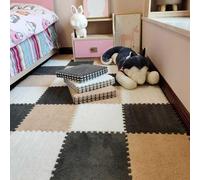 Alfombrillas entrelazadas de EVA, aislamiento acústico grueso, alfombra cómoda para el hogar y el dormitorio, 10 piezas lavables