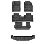 Alfombrillas Goma Coche para JETOUR para X70 para Plus 2025-2021 Alfombrillas Maletero Todo Tipo Clima Carga Delantera Y Trasera Almohadillas Los Pies(LHD 5PCS,X*70 PL*US 21-25)