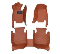 Alfombrillas Goma para Mitsubishi para Outlander para Lancer X 2008-2023 Alfombrillas Coche Accesorios Interiores para(Full Set-Brown)
