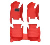 Alfombrillas Goma para Mitsubishi para Outlander para Lancer X 2008-2023 Alfombrillas Coche Accesorios Interiores para(Full Set-Red)