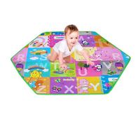 Alfombrillas infantiles para gatear - Alfombra de juego de terciopelo grande de alta calidad de 70 cm - Alfombra de área de espuma viscoelástica de alta densidad - Elegante alfombra de juego para