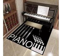 Alfombrillas insonorizantes para Piano, Alfombra de batería Musical con Base Antideslizante, insonorizada for Piano, Sala Discos y Estudio - 80 x 160 cm/31,5 63 Pulgadas(C)