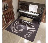 Alfombrillas insonorizantes para Piano, Alfombra de batería Musical con Base Antideslizante, insonorizada for Piano, Sala Discos y Estudio - 80 x 160 cm/31,5 63 Pulgadas(D)