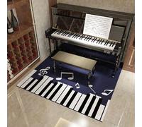 Alfombrillas insonorizantes para Piano, Alfombra de batería Musical con Base Antideslizante, insonorizada for Piano, Sala Discos y Estudio - 80 x 160 cm/31,5 63 Pulgadas(H)