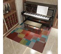 Alfombrillas insonorizantes para Piano, Alfombra de batería Musical con Base Antideslizante, insonorizada for Piano, Sala Discos y Estudio - 80 x 160 cm/31,5 63 Pulgadas(I)
