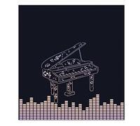 Alfombrillas insonorizantes para Piano, Mantas insonorizantes de 80 x 160 cm (31,5 63 Pulgadas), alfombras con reducción Ruido y Antideslizantes(C)